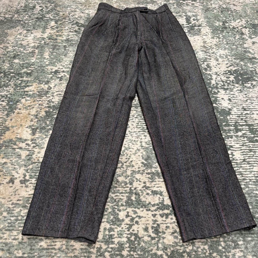 vintage Diane von Furstenberg. Woman's Wool Pants High Waist 25X28.5